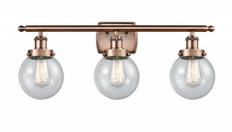 Beacon - 3 Light - 26 inch - Antique Copper - Bath Vanity Light (3442|916-3W-AC-G204-6)