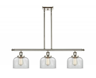 Bell - 3 Light - 36 inch - Polished Nickel - Stem Hung - Island Light (3442|916-3I-PN-G72)