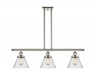 Cone - 3 Light - 36 inch - Polished Nickel - Stem Hung - Island Light (3442|916-3I-PN-G44)