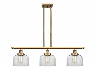 Bell - 3 Light - 36 inch - Brushed Brass - Stem Hung - Island Light (3442|916-3I-BB-G72-LED)
