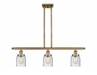 Bell - 3 Light - 36 inch - Brushed Brass - Stem Hung - Island Light (3442|916-3I-BB-G54-LED)
