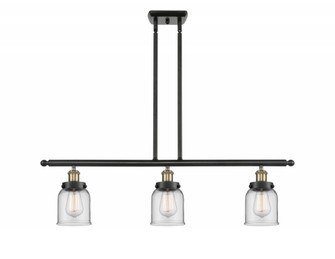 Bell - 3 Light - 36 inch - Black Antique Brass - Stem Hung - Island Light (3442|916-3I-BAB-G52-LED)