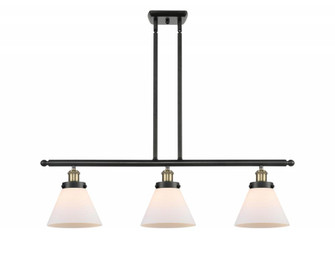 Cone - 3 Light - 36 inch - Black Antique Brass - Stem Hung - Island Light (3442|916-3I-BAB-G41-LED)