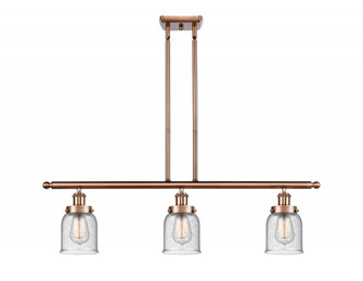 Bell - 3 Light - 36 inch - Antique Copper - Stem Hung - Island Light (3442|916-3I-AC-G54-LED)