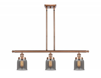 Bell - 3 Light - 36 inch - Antique Copper - Stem Hung - Island Light (3442|916-3I-AC-G53-LED)