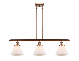 Cone - 3 Light - 36 inch - Antique Copper - Stem Hung - Island Light (3442|916-3I-AC-G41)