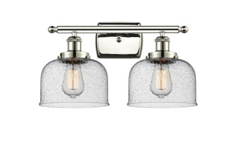Bell - 2 Light - 18 inch - Polished Nickel - Bath Vanity Light (3442|916-2W-PN-G74-LED)