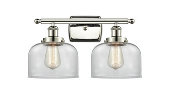Bell - 2 Light - 18 inch - Polished Nickel - Bath Vanity Light (3442|916-2W-PN-G72-LED)