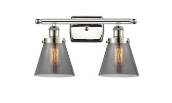 Cone - 2 Light - 16 inch - Polished Nickel - Bath Vanity Light (3442|916-2W-PN-G63)