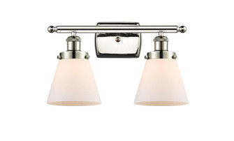 Cone - 2 Light - 16 inch - Polished Nickel - Bath Vanity Light (3442|916-2W-PN-G61-LED)