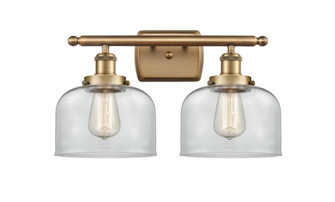 Bell - 2 Light - 18 inch - Brushed Brass - Bath Vanity Light (3442|916-2W-BB-G72)