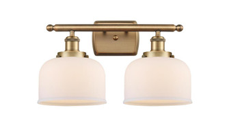 Bell - 2 Light - 18 inch - Brushed Brass - Bath Vanity Light (3442|916-2W-BB-G71)