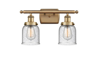 Bell - 2 Light - 16 inch - Brushed Brass - Bath Vanity Light (3442|916-2W-BB-G54)