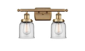 Bell - 2 Light - 16 inch - Brushed Brass - Bath Vanity Light (3442|916-2W-BB-G52-LED)