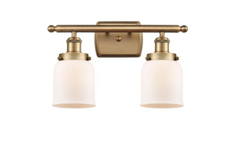 Bell - 2 Light - 16 inch - Brushed Brass - Bath Vanity Light (3442|916-2W-BB-G51)