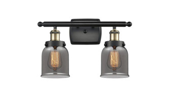 Bell - 2 Light - 16 inch - Black Antique Brass - Bath Vanity Light (3442|916-2W-BAB-G53-LED)