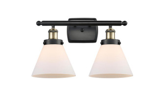 Cone - 2 Light - 18 inch - Black Antique Brass - Bath Vanity Light (3442|916-2W-BAB-G41)