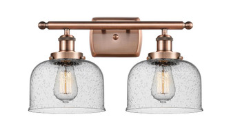 Bell - 2 Light - 18 inch - Antique Copper - Bath Vanity Light (3442|916-2W-AC-G74)