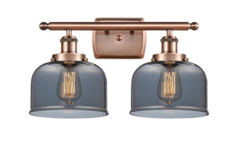 Bell - 2 Light - 18 inch - Antique Copper - Bath Vanity Light (3442|916-2W-AC-G73-LED)