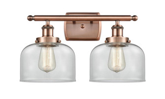 Bell - 2 Light - 18 inch - Antique Copper - Bath Vanity Light (3442|916-2W-AC-G72-LED)