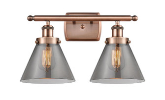 Cone - 2 Light - 18 inch - Antique Copper - Bath Vanity Light (3442|916-2W-AC-G43)