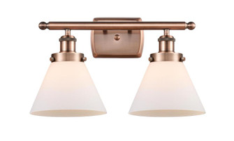 Cone - 2 Light - 18 inch - Antique Copper - Bath Vanity Light (3442|916-2W-AC-G41)