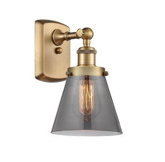 Cone - 1 Light - 6 inch - Brushed Brass - Sconce (3442|916-1W-BB-G63-LED)