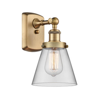 Cone - 1 Light - 6 inch - Brushed Brass - Sconce (3442|916-1W-BB-G62-LED)