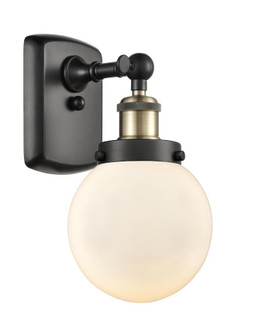 Beacon - 1 Light - 6 inch - Black Antique Brass - Sconce (3442|916-1W-BAB-G201-6-LED)
