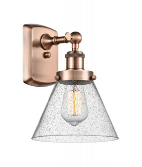 Cone - 1 Light - 8 inch - Antique Copper - Sconce (3442|916-1W-AC-G44-LED)