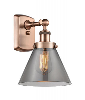 Cone - 1 Light - 8 inch - Antique Copper - Sconce (3442|916-1W-AC-G43)