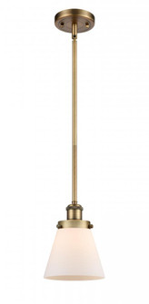 Cone - 1 Light - 6 inch - Brushed Brass - Mini Pendant (3442|916-1S-BB-G61-LED)