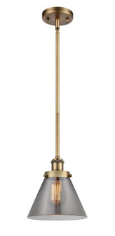 Cone - 1 Light - 8 inch - Brushed Brass - Mini Pendant (3442|916-1S-BB-G43-LED)