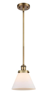 Cone - 1 Light - 8 inch - Brushed Brass - Mini Pendant (3442|916-1S-BB-G41)