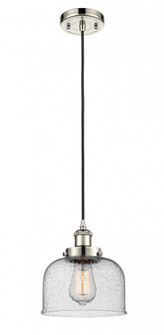 Bell - 1 Light - 8 inch - Polished Nickel - Cord hung - Mini Pendant (3442|916-1P-PN-G74)