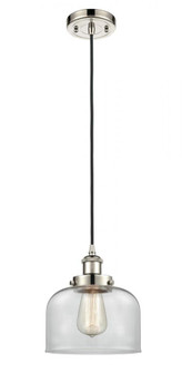 Bell - 1 Light - 8 inch - Polished Nickel - Cord hung - Mini Pendant (3442|916-1P-PN-G72-LED)