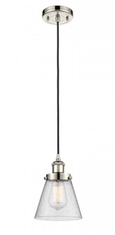 Cone - 1 Light - 6 inch - Polished Nickel - Cord hung - Mini Pendant (3442|916-1P-PN-G64-LED)