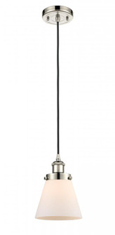 Cone - 1 Light - 6 inch - Polished Nickel - Cord hung - Mini Pendant (3442|916-1P-PN-G61)