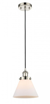 Cone - 1 Light - 8 inch - Polished Nickel - Cord hung - Mini Pendant (3442|916-1P-PN-G41)