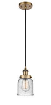 Bell - 1 Light - 5 inch - Brushed Brass - Cord hung - Mini Pendant (3442|916-1P-BB-G54)