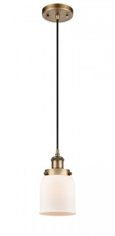 Bell - 1 Light - 5 inch - Brushed Brass - Cord hung - Mini Pendant (3442|916-1P-BB-G51)