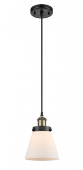 Cone - 1 Light - 6 inch - Black Antique Brass - Cord hung - Mini Pendant (3442|916-1P-BAB-G61)