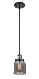 Bell - 1 Light - 5 inch - Black Antique Brass - Cord hung - Mini Pendant (3442|916-1P-BAB-G53-LED)