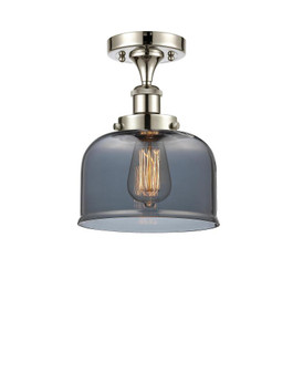 Bell - 1 Light - 8 inch - Polished Nickel - Semi-Flush Mount (3442|916-1C-PN-G73-LED)