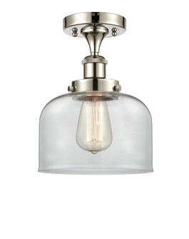 Bell - 1 Light - 8 inch - Polished Nickel - Semi-Flush Mount (3442|916-1C-PN-G72-LED)