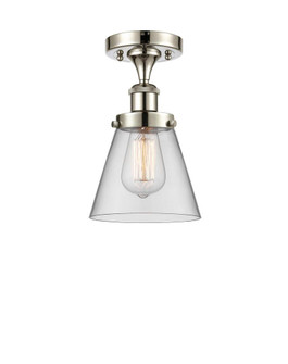 Cone - 1 Light - 6 inch - Polished Nickel - Semi-Flush Mount (3442|916-1C-PN-G62-LED)