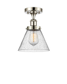 Cone - 1 Light - 8 inch - Polished Nickel - Semi-Flush Mount (3442|916-1C-PN-G44)