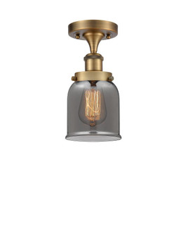 Bell - 1 Light - 5 inch - Brushed Brass - Semi-Flush Mount (3442|916-1C-BB-G53-LED)
