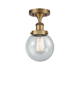 Beacon - 1 Light - 6 inch - Brushed Brass - Semi-Flush Mount (3442|916-1C-BB-G204-6)