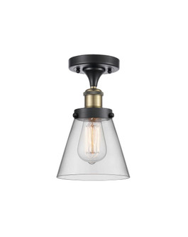 Cone - 1 Light - 6 inch - Black Antique Brass - Semi-Flush Mount (3442|916-1C-BAB-G62)